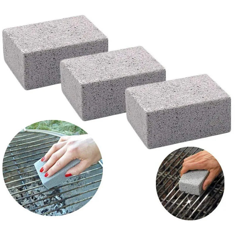 BBQ Grill Cleaning Brick Block | Grill Stone Rack Stains & Grease Cleaner