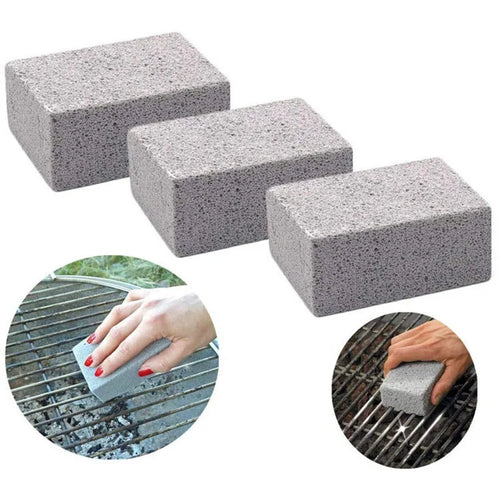 BBQ Grill Cleaning Brick Block | Grill Stone Rack Stains & Grease Cleaner