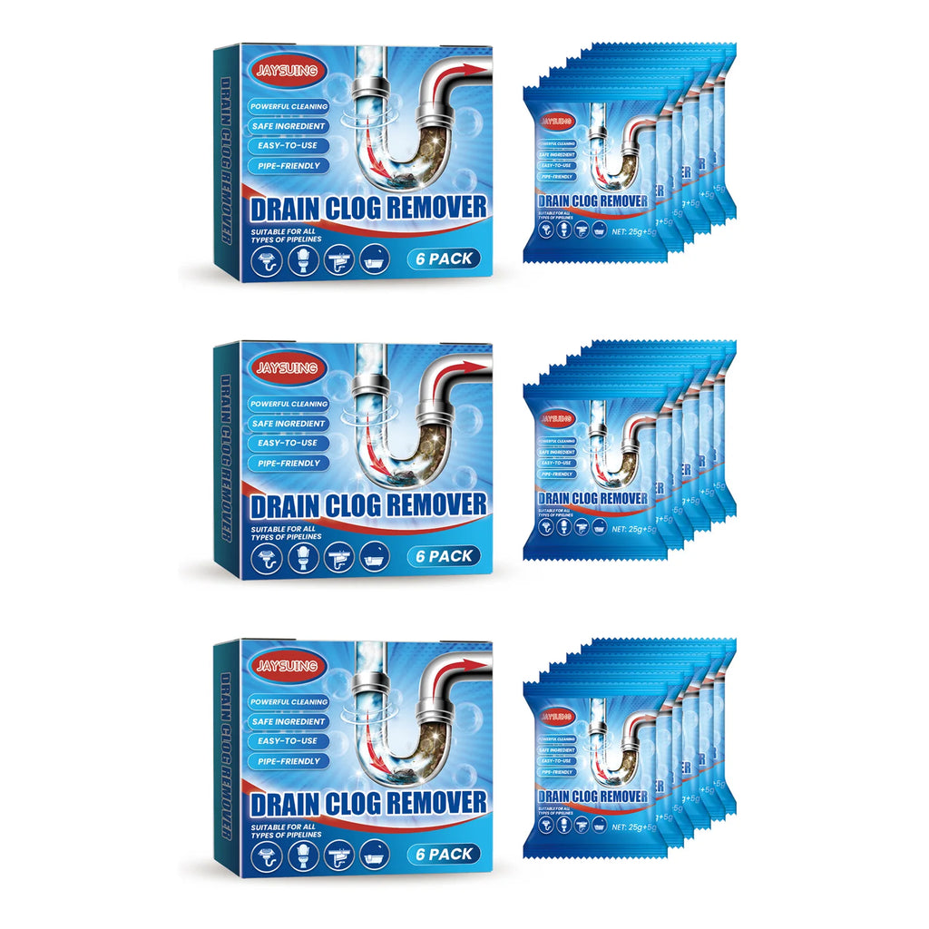 Fast Acting Drain Cleaner Powder | Hair & Grease Dissolver & Odor Eliminator