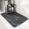 Coffee Machine Mat | Rubber Backing Water-Absorbent Dish Drying Pad & Kitchen Drainage Mat