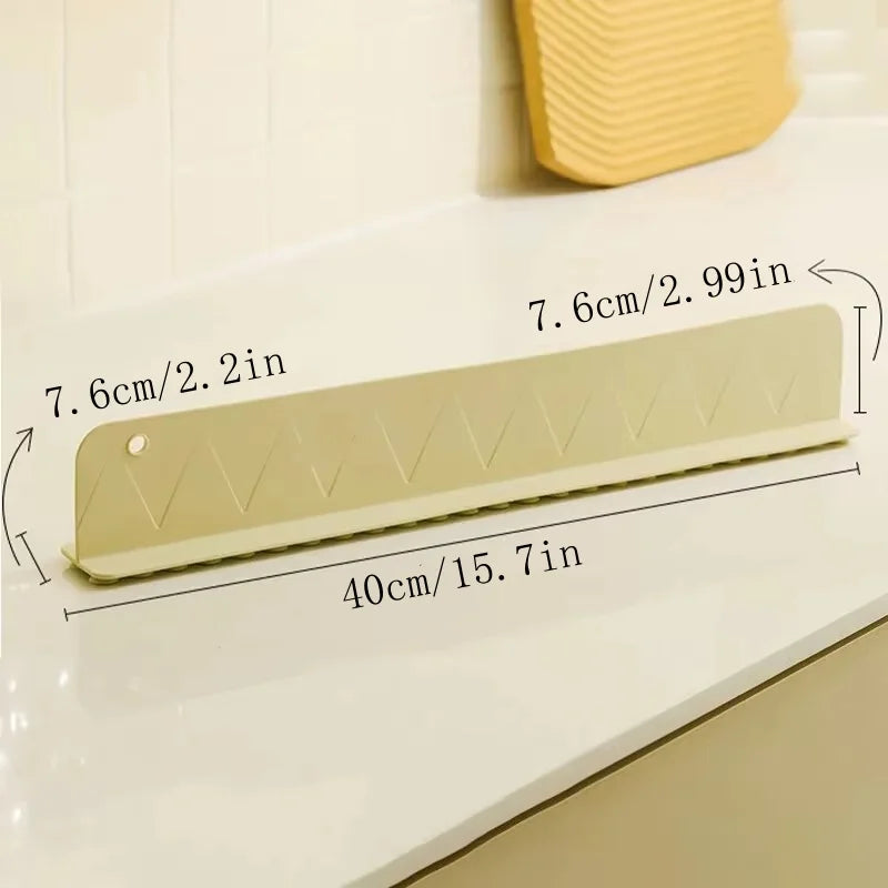 Silicone Sink Baffle Splash Guard | Non-Slip Suction Cup Water Dam