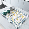 Super Absorbent Large Kitchen Mat | Anti-Slip Dish Drying & Drain Pad for Tableware
