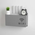 Router & TV Set-Top Box Storage Rack | Wall-Mounted Cable Management Shelf