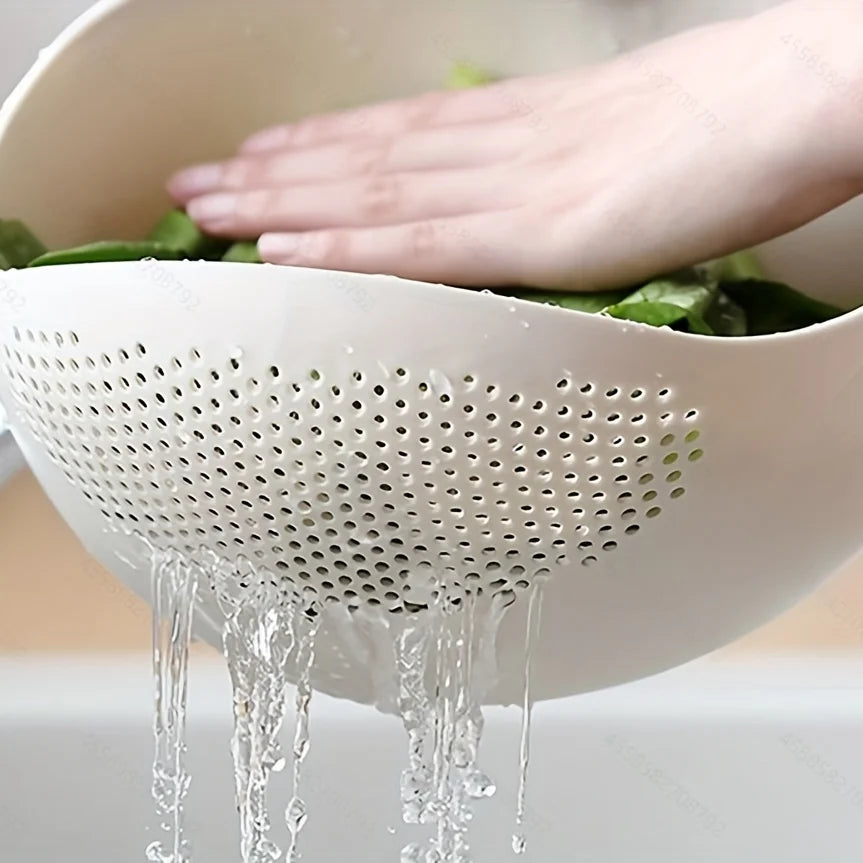 Rice Drainage Basket | Multi-Purpose Fruit & Vegetable Sieve Kitchen Strainer