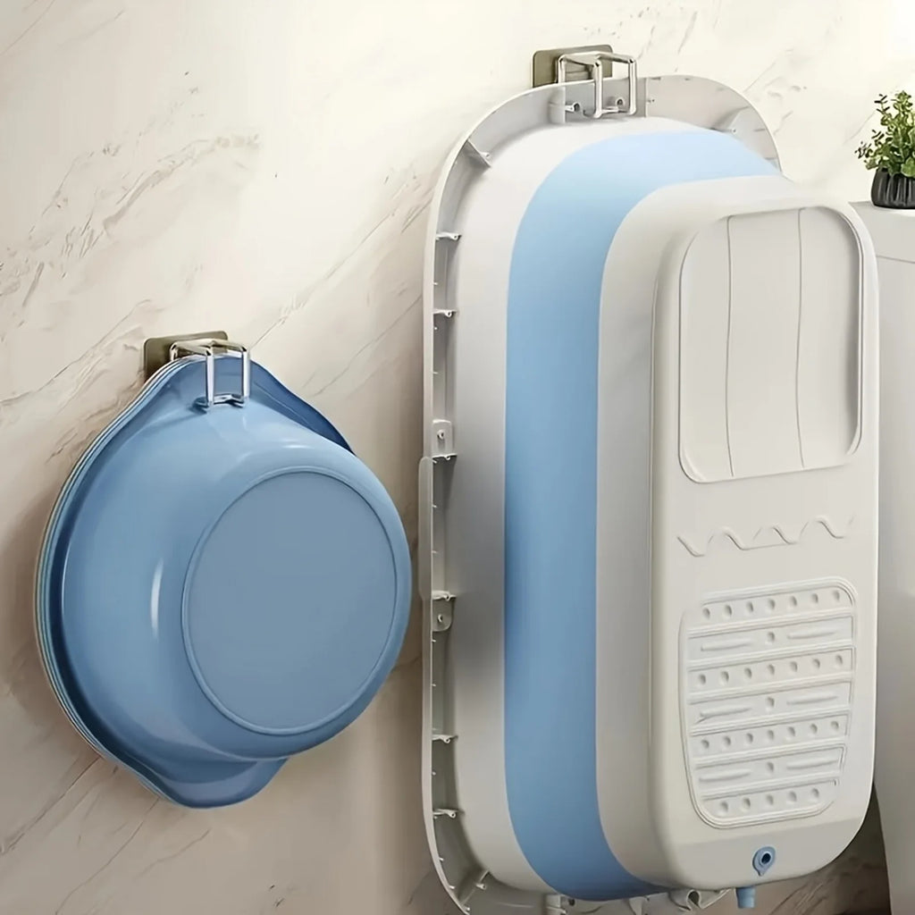 Stainless Steel Washbasin Hook | Punch-Free Kitchen & Bathroom Storage Rack