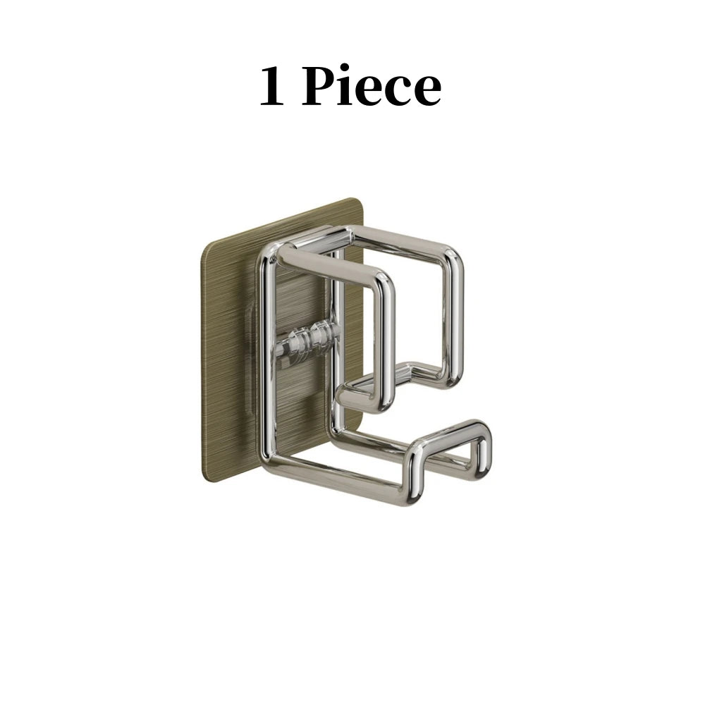 Stainless Steel Washbasin Hook | Punch-Free Kitchen & Bathroom Storage Rack
