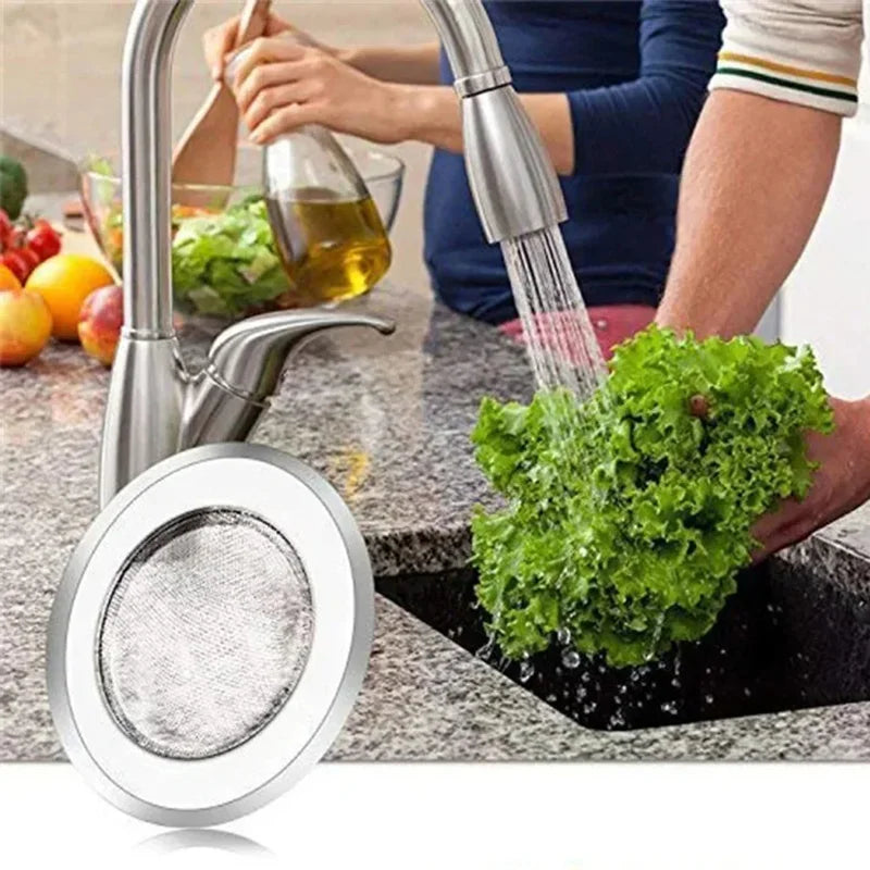 Stainless Steel Sink Strainer Filter | Kitchen & Bathroom Drain Hole Mesh Trap