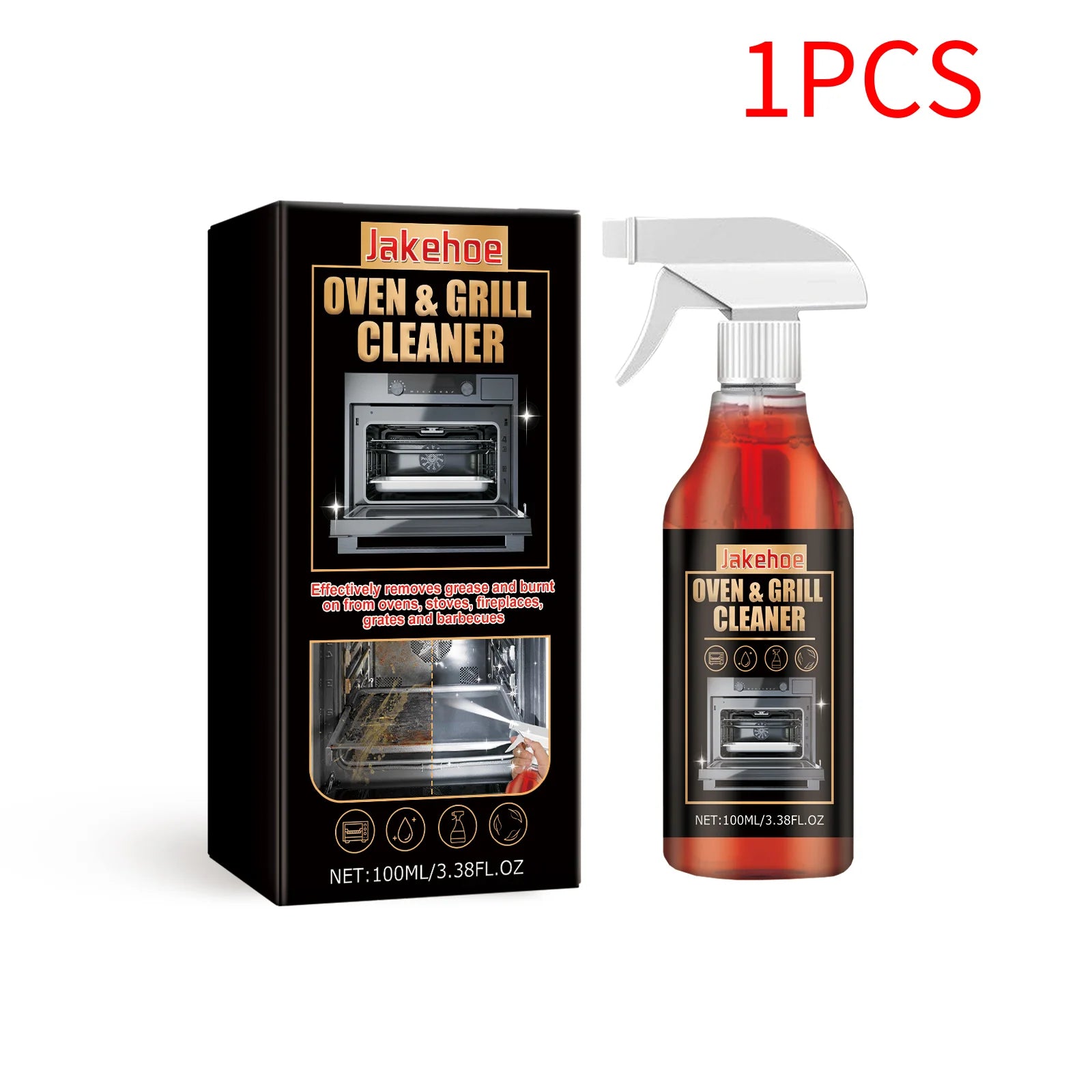 Heavy Duty Oven & Grill Cleaner Foam Spray | Kitchen Grease Remover