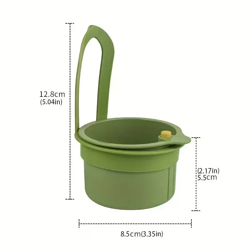 Press-Type Drain Basket | Food Strainer & Sink Organizer for Kitchen & Bathroom