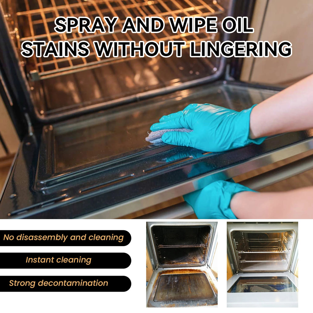 Heavy Duty Oven & Grill Cleaner Foam Spray | Kitchen Grease Remover