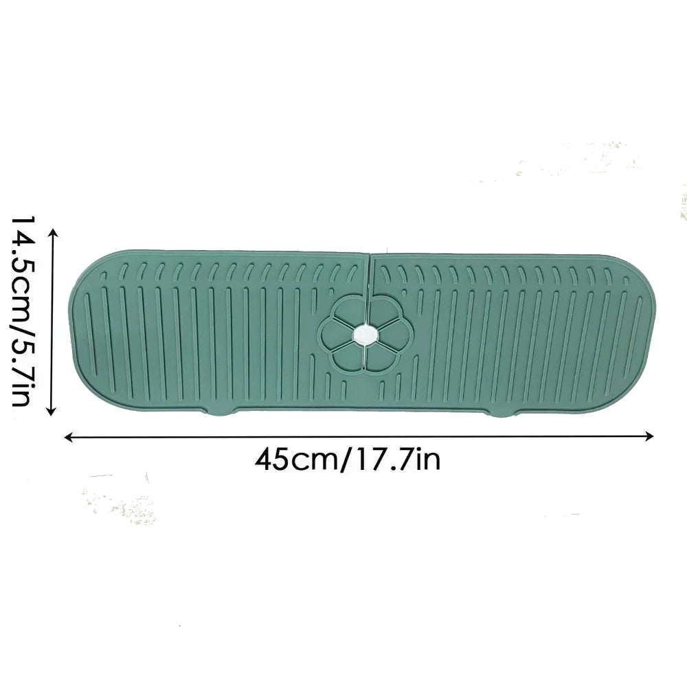 Silicone Kitchen Sink Splash Guard Mat | Faucet Pad & Countertop Protector