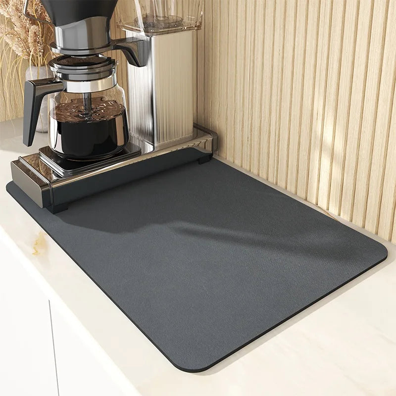 Super Absorbent Large Kitchen Mat | Anti-Slip Dish Drying & Drain Pad for Tableware