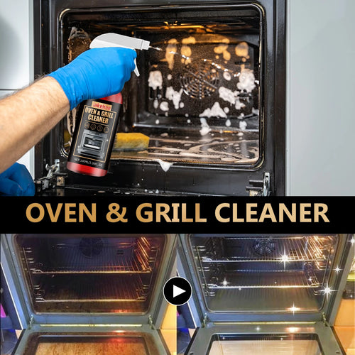 Heavy Duty Oven & Grill Cleaner Foam Spray | Kitchen Grease Remover