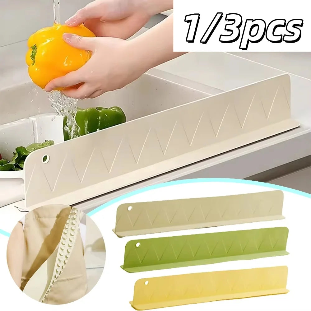 Silicone Sink Baffle Splash Guard | Non-Slip Suction Cup Water Dam