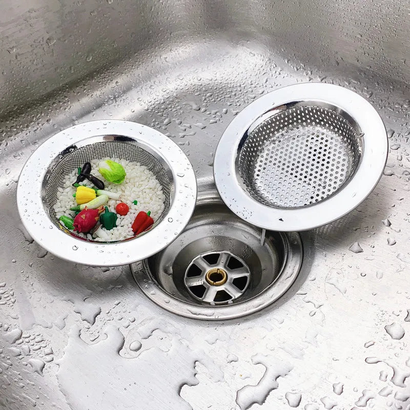 Kitchen Sink Filter 1/2Pcs | Stainless Steel Mesh Drain Stopper & Strainer