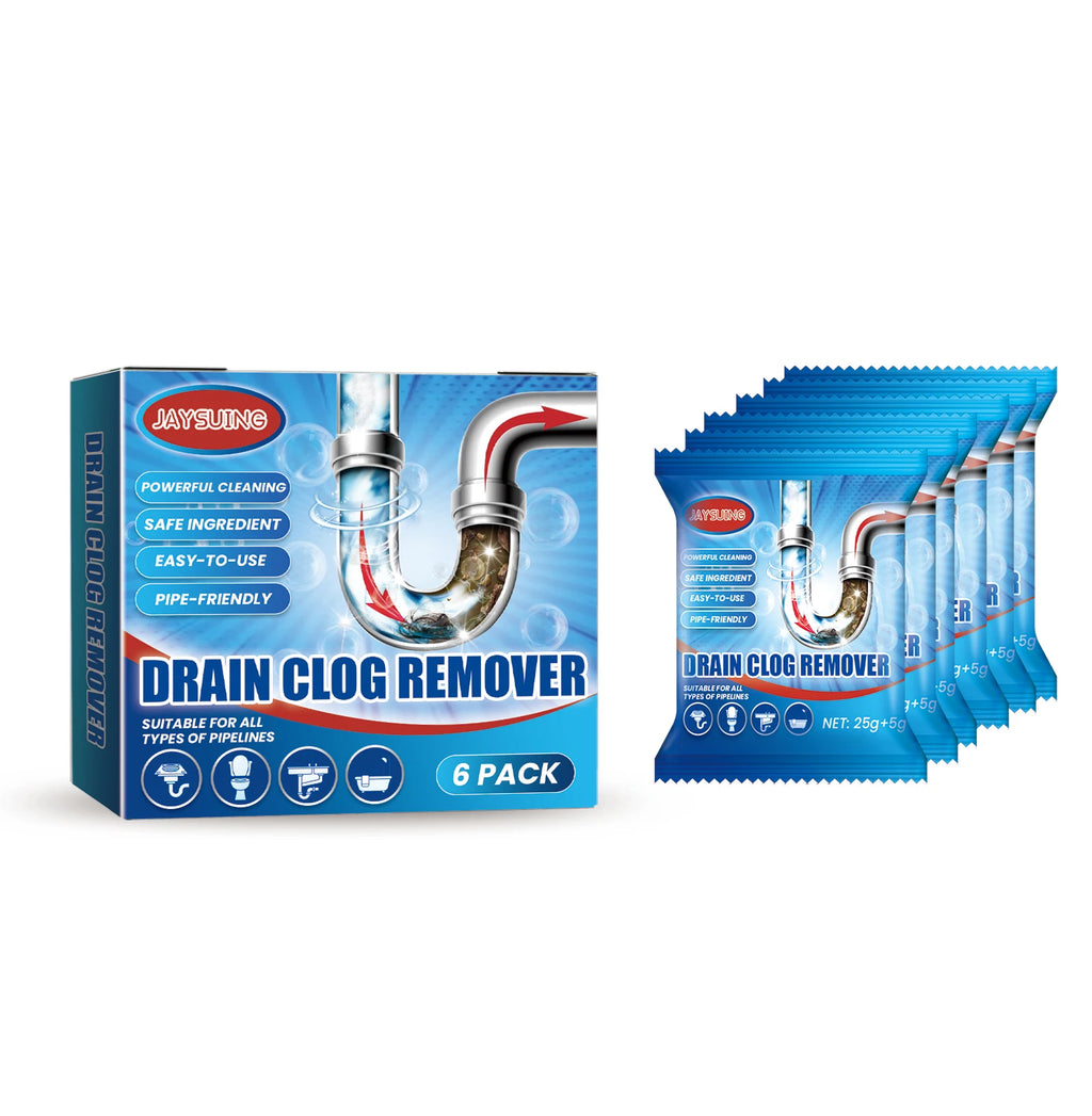 Fast Acting Drain Cleaner Powder | Hair & Grease Dissolver & Odor Eliminator