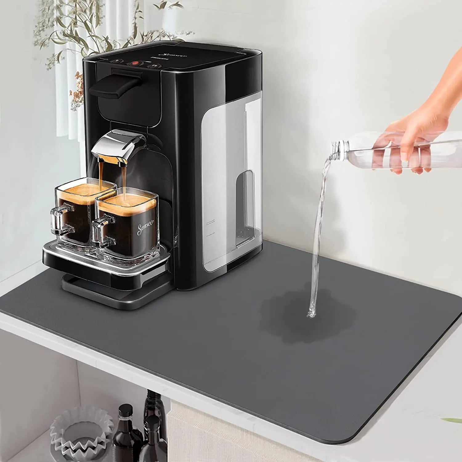 Super Antiskid Large Kitchen Draining Mat | Quick-Dry Absorbent Dish Drying Pad
