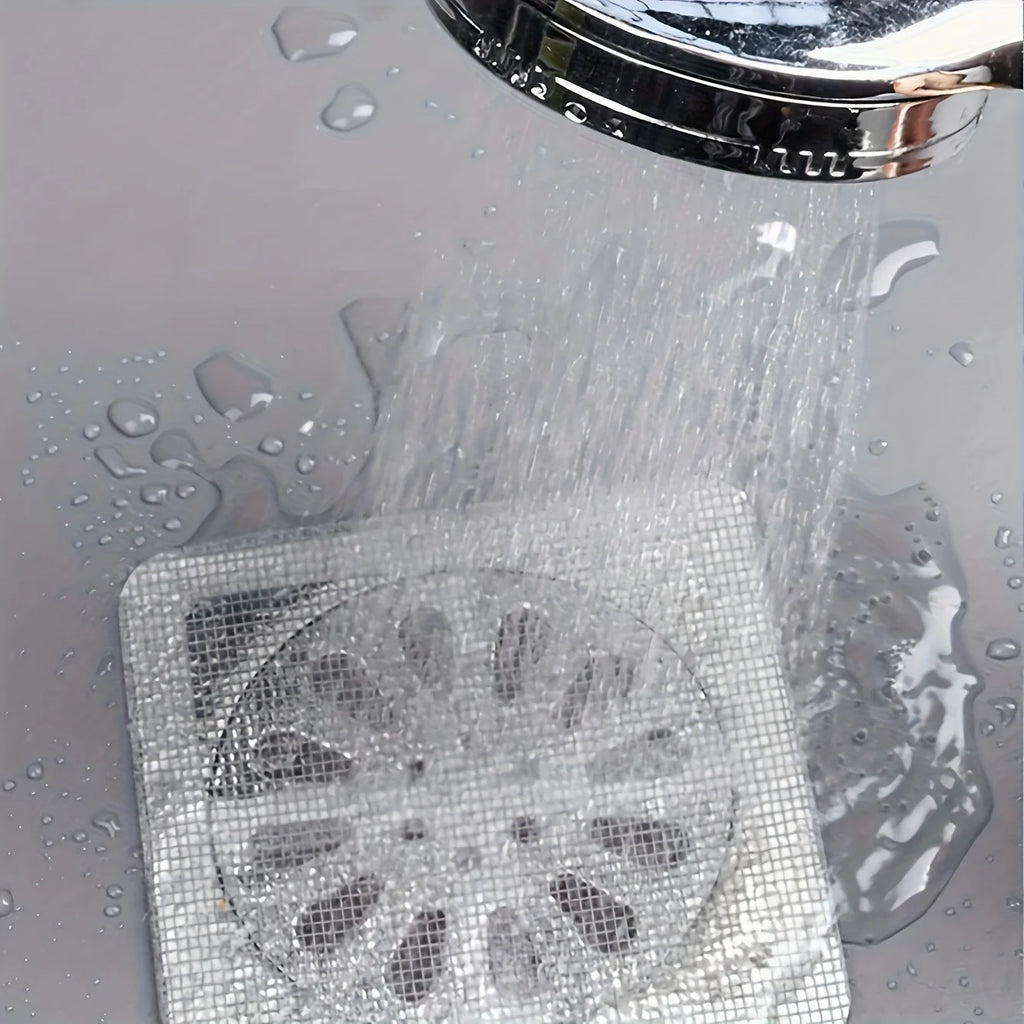 Floor Drain Sticker Hair Filter Net | Insect-Proof Self-Adhesive Sewer Mesh