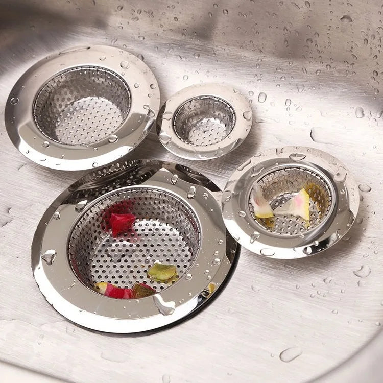 Kitchen Sink Filter 1/2Pcs | Stainless Steel Mesh Drain Stopper & Strainer