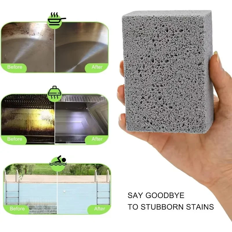 BBQ Grill Cleaning Brick Block | Grill Stone Rack Stains & Grease Cleaner