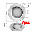 Stainless Steel Sink Strainer Filter | Kitchen & Bathroom Drain Hole Mesh Trap