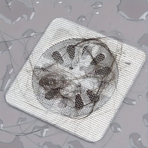Floor Drain Sticker Hair Filter Net | Insect-Proof Self-Adhesive Sewer Mesh