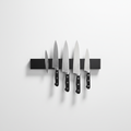 Magnetic knife strip organizer product shot on white background